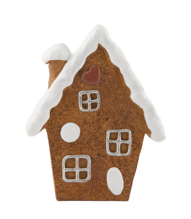 Gingerbread house with clipping pathの写真素材