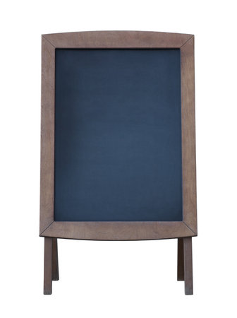 Wooden menu board with clipping pathの写真素材