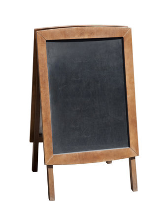 Wooden menu board with clipping pathの写真素材