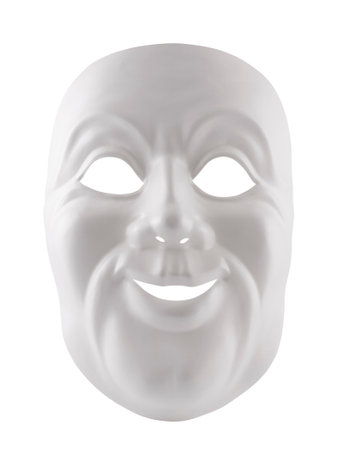White mask isolated on white with clipping pathの写真素材