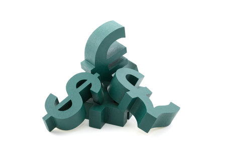 Symbols of currencyの写真素材