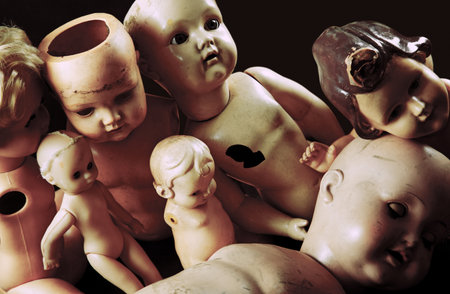 Creepy dollsの写真素材