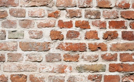 Old brick wall textureの写真素材