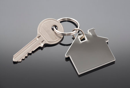 House key with clipping path