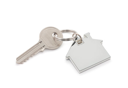 House key with clipping pathの写真素材