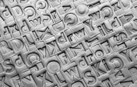 Letterpress backgroundの写真素材