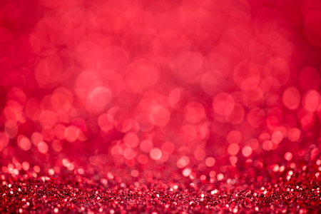 Red glitter christmas abstract backgroundの写真素材