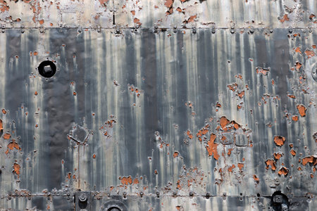 Background texture of scratched rusted steelの写真素材