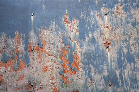 Background texture of scratched rusted steelの写真素材