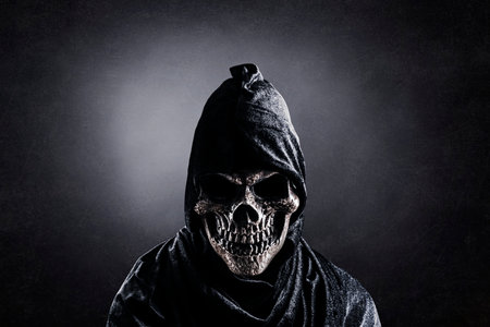 Grim reaper in the dark