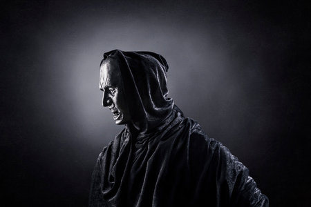 Angry ghost in the darkの写真素材