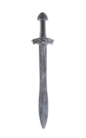 Medieval sword isolated on white background with clipping pathの写真素材