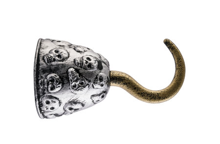 Pirate hook arm isolated on white background with clipping pathの写真素材
