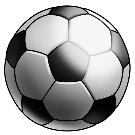 Soccer ball isolated on a white background.の写真素材