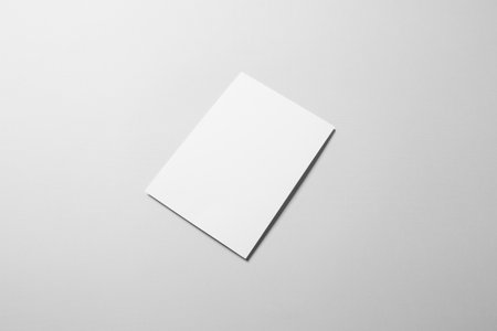 Blank A5 Flyer / Invitation Mock-up.の写真素材