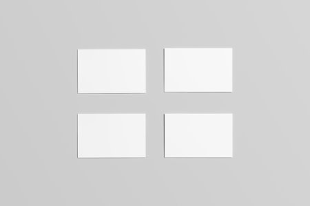 Blank business cards Mock upの写真素材
