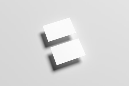 Blank business cards Mock upの写真素材