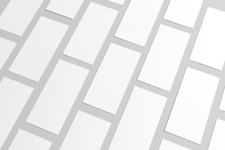 Dl flyers Mock-upの写真素材