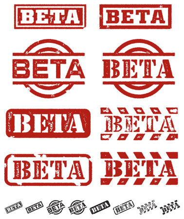Beta Stamp Imprintのイラスト素材