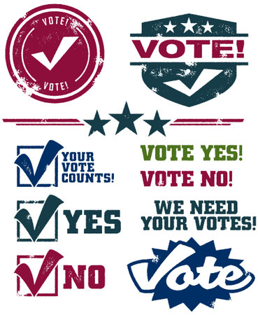 Voting Stampsのイラスト素材
