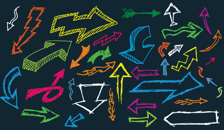 Doodle Arrowsのイラスト素材