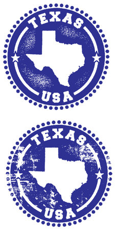 Texas USA Rubber Stamp Style Imprintのイラスト素材