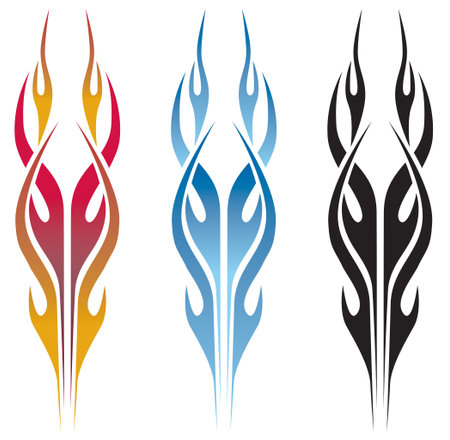 Hot Rod Flame Tattooのイラスト素材