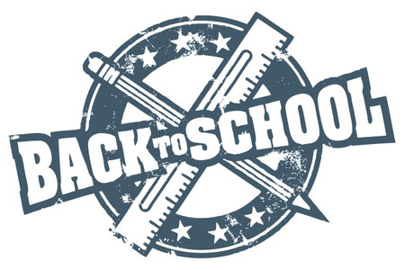 Back to School Stampのイラスト素材