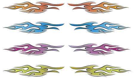 Racing Flamesのイラスト素材