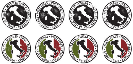 Vintage Italy Stampsのイラスト素材
