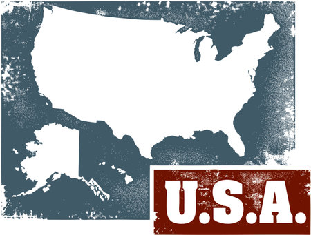 Vintage USA Signのイラスト素材