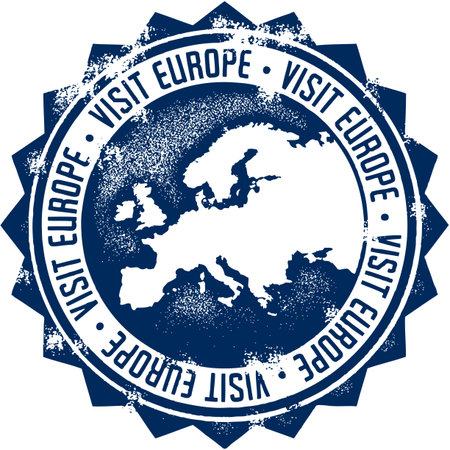 Visit Europe Stampのイラスト素材