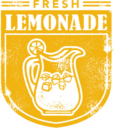 Fresh Lemonade Menu Stampのイラスト素材