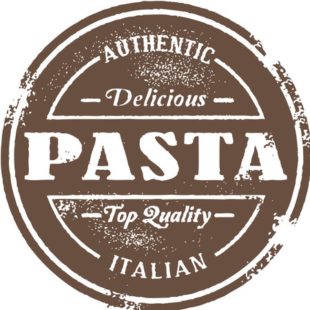 Vintage Italian Pasta Stampのイラスト素材
