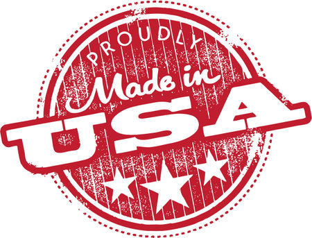 Vintage Made in USA Stampのイラスト素材
