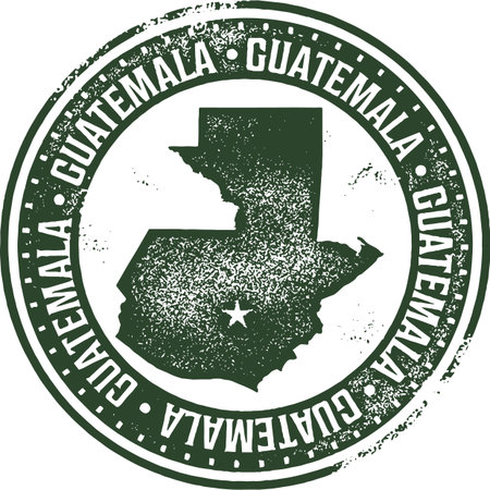 Guatemala Central America Stampのイラスト素材
