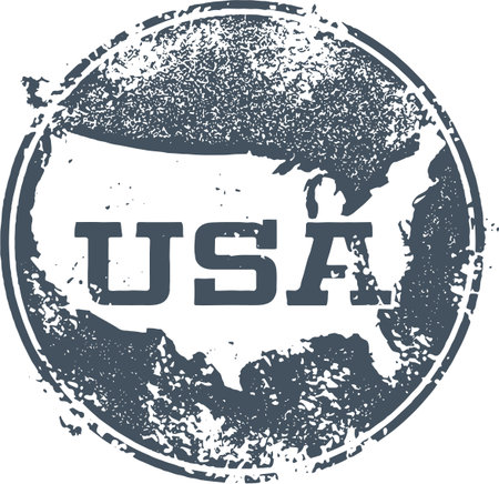 Vintage USA Country Stampのイラスト素材