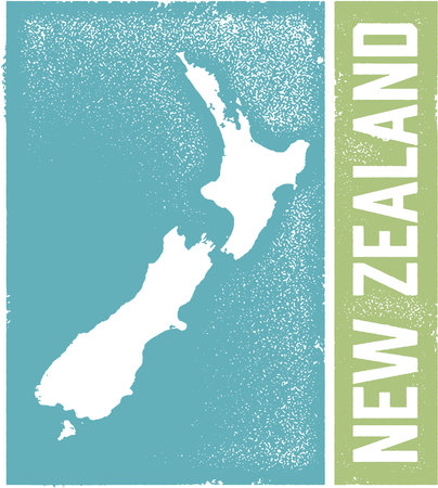 New Zealand Country Graphicのイラスト素材