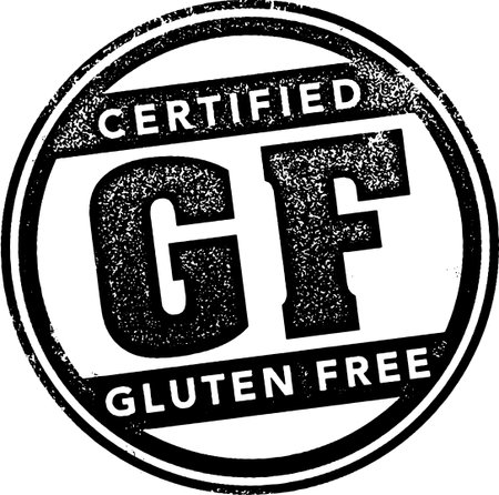 Certified Gluten Free Stamp.のイラスト素材