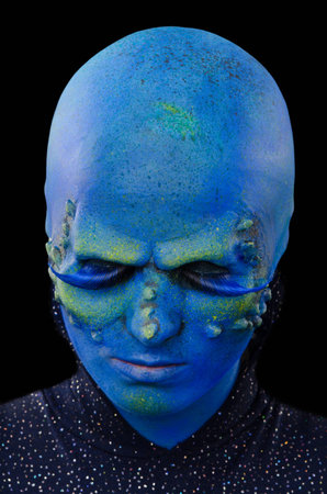 Alien character for a science fiction movie