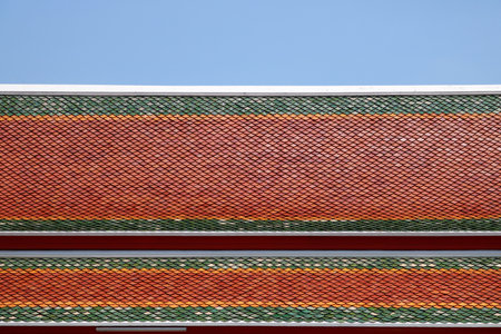 roof tile backgroundの写真素材