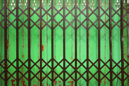 steel stretch doorの写真素材