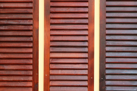 wooden window backgroundの写真素材