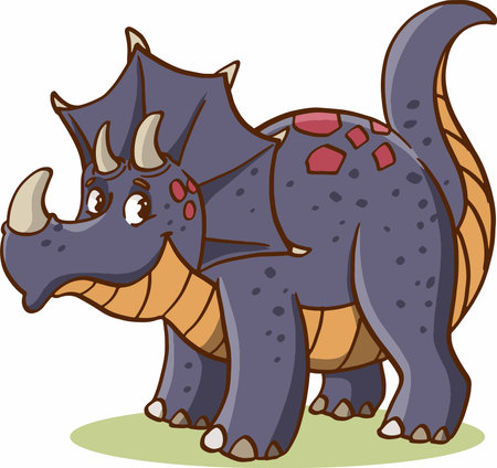 Cartoon Illustration of Cute Dinosaurs Dinosaur Fantasy Animal Characterのイラスト素材