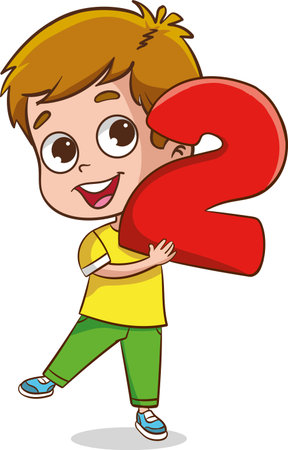 vector illustration of Education Concept With Funny School Childのイラスト素材