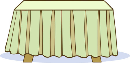 This is an illustration of a tablecloth that you can use.のイラスト素材