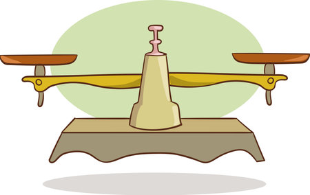 Vector Illustration of Libra on a Colored Backgroundのイラスト素材