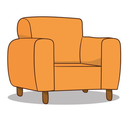 Armchair icon. furniture home and decoration theme. Isolated design. Vector illustrationのイラスト素材