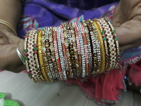 beautiful and colorful multi color wedding bangles