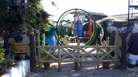 entrance of the coffee museum araku valleyのeditorial素材